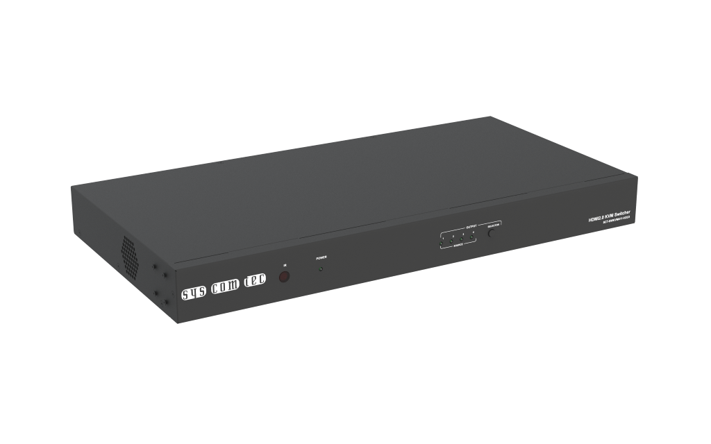 syscomtec Schalter HDMI2.0 UHD/4K, USB3.0, Audio, HDBT3 4x1 SCT-SWKVM411-H2U3